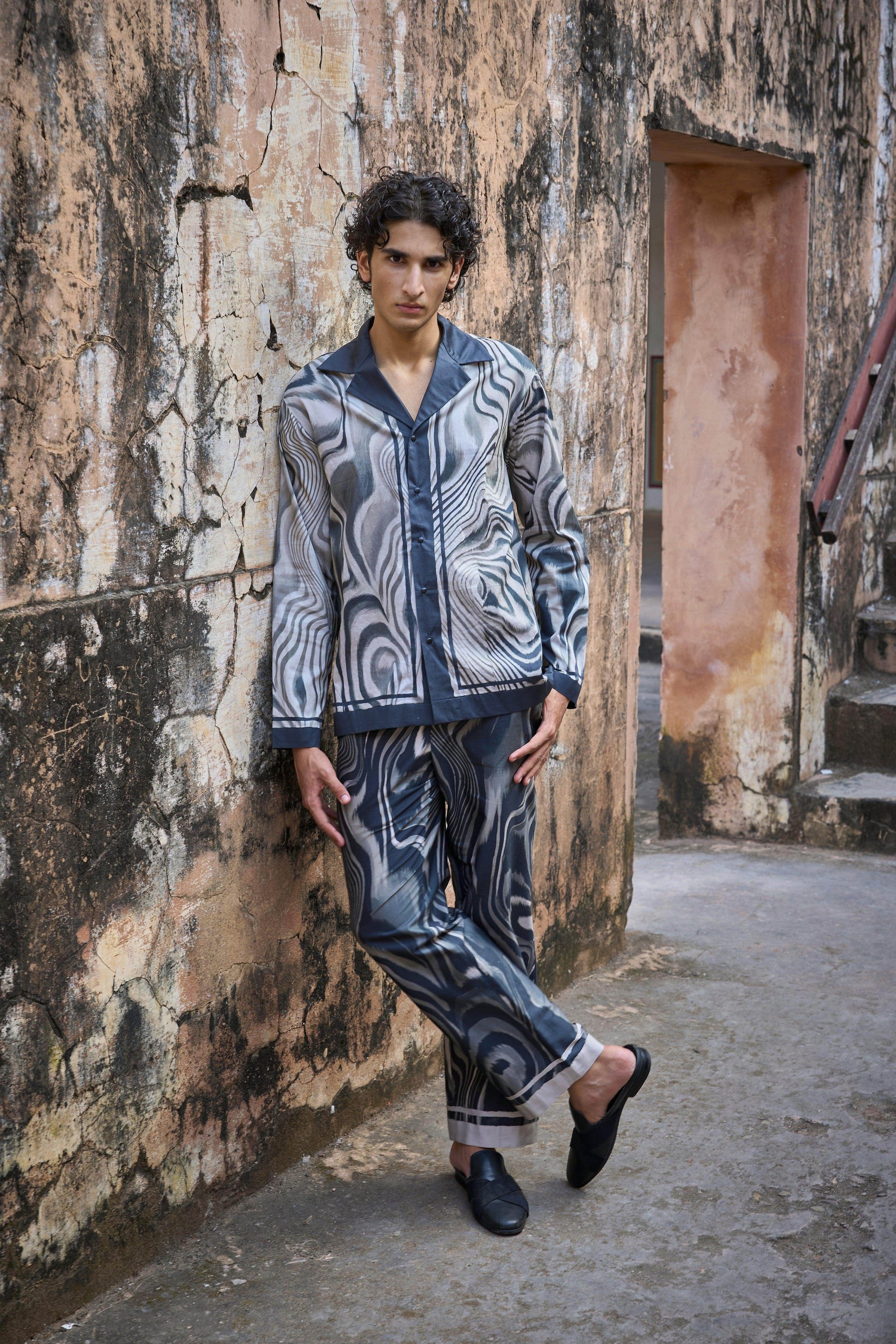 MARBLE PRINT SHIRT - dash and dot