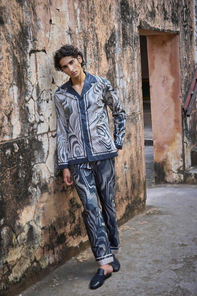 MARBLE PRINT PANT - dash and dot dash and dot