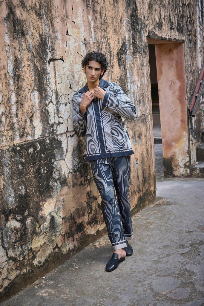 MARBLE PRINT PANT - dash and dot dash and dot