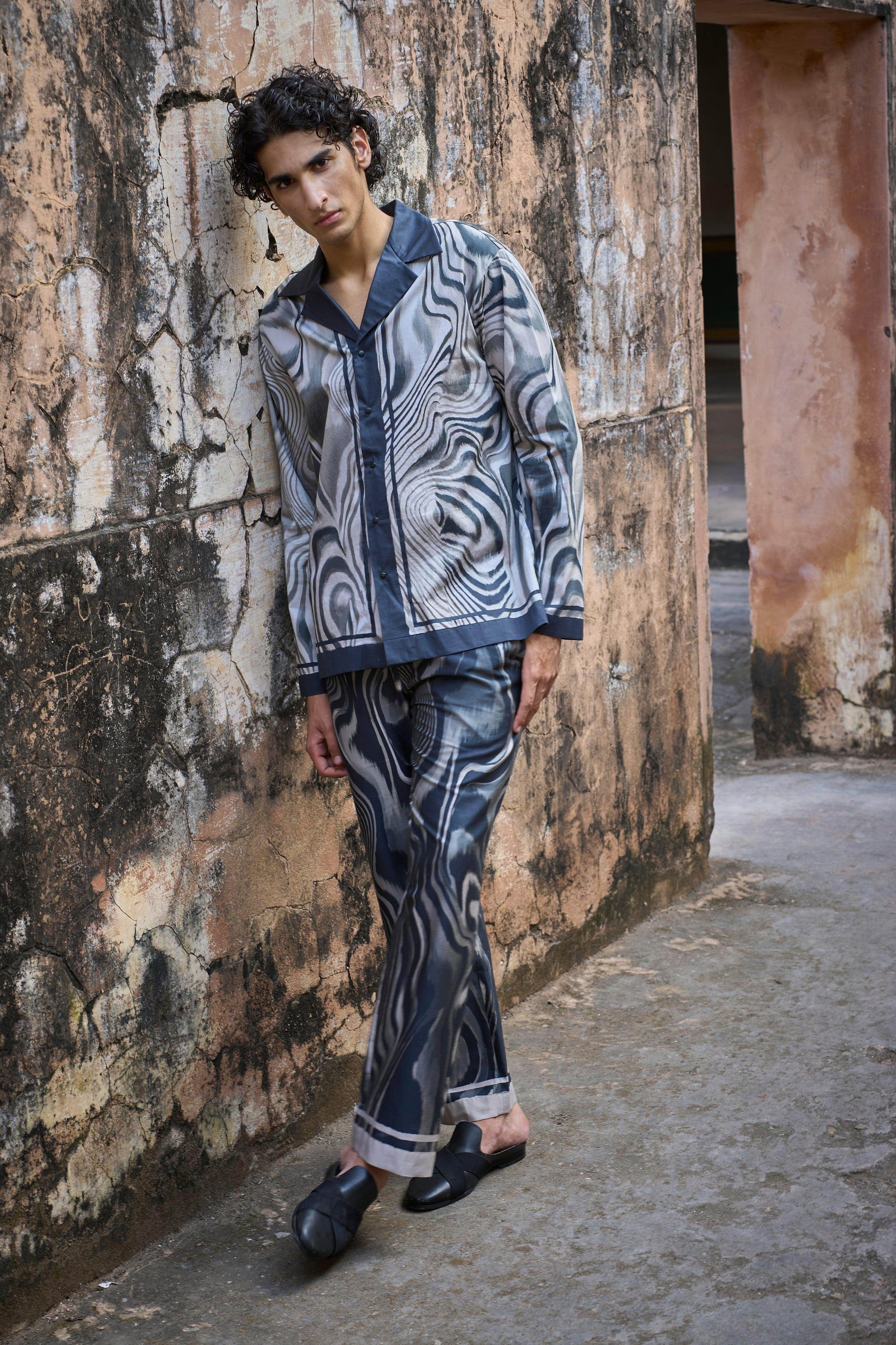 MARBLE PRINT PANT - dash and dot