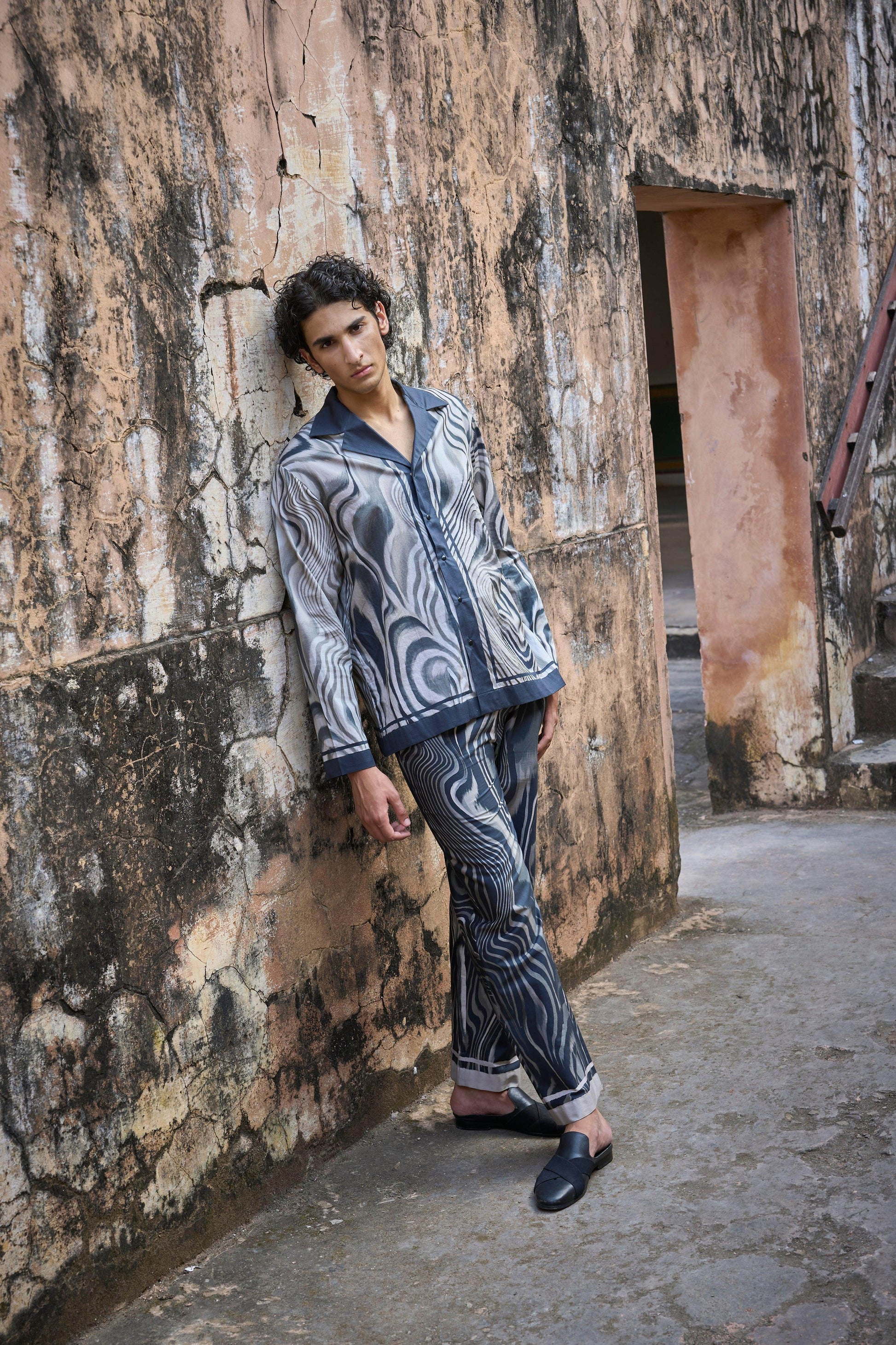 MARBLE PRINT PANT - dash and dot