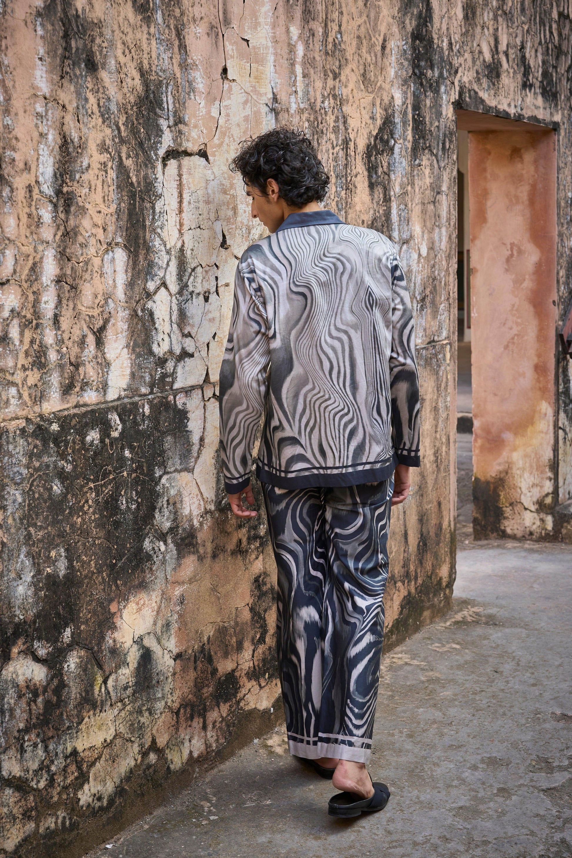 MARBLE PRINT PANT - dash and dot