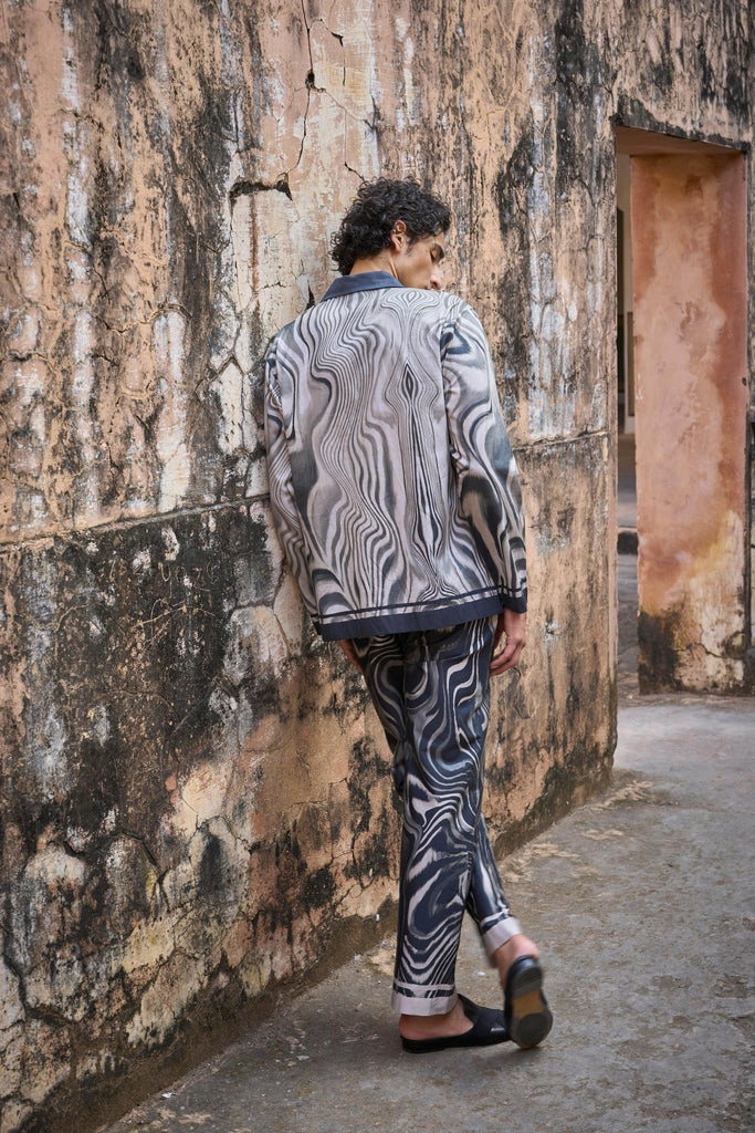 MARBLE PRINT PANT - dash and dot dash and dot