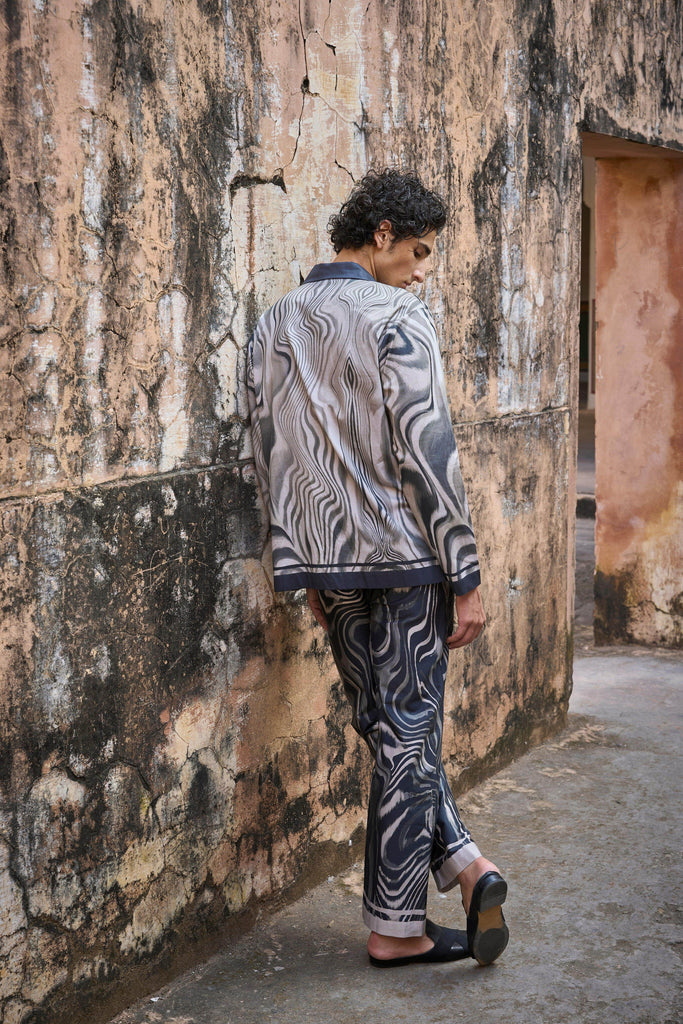 MARBLE PRINT SHIRT - dash and dot dash and dot