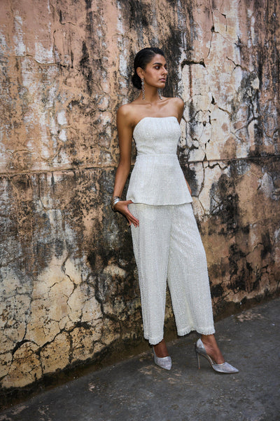 PEARL EMBROIDERED PANT - dash and dot