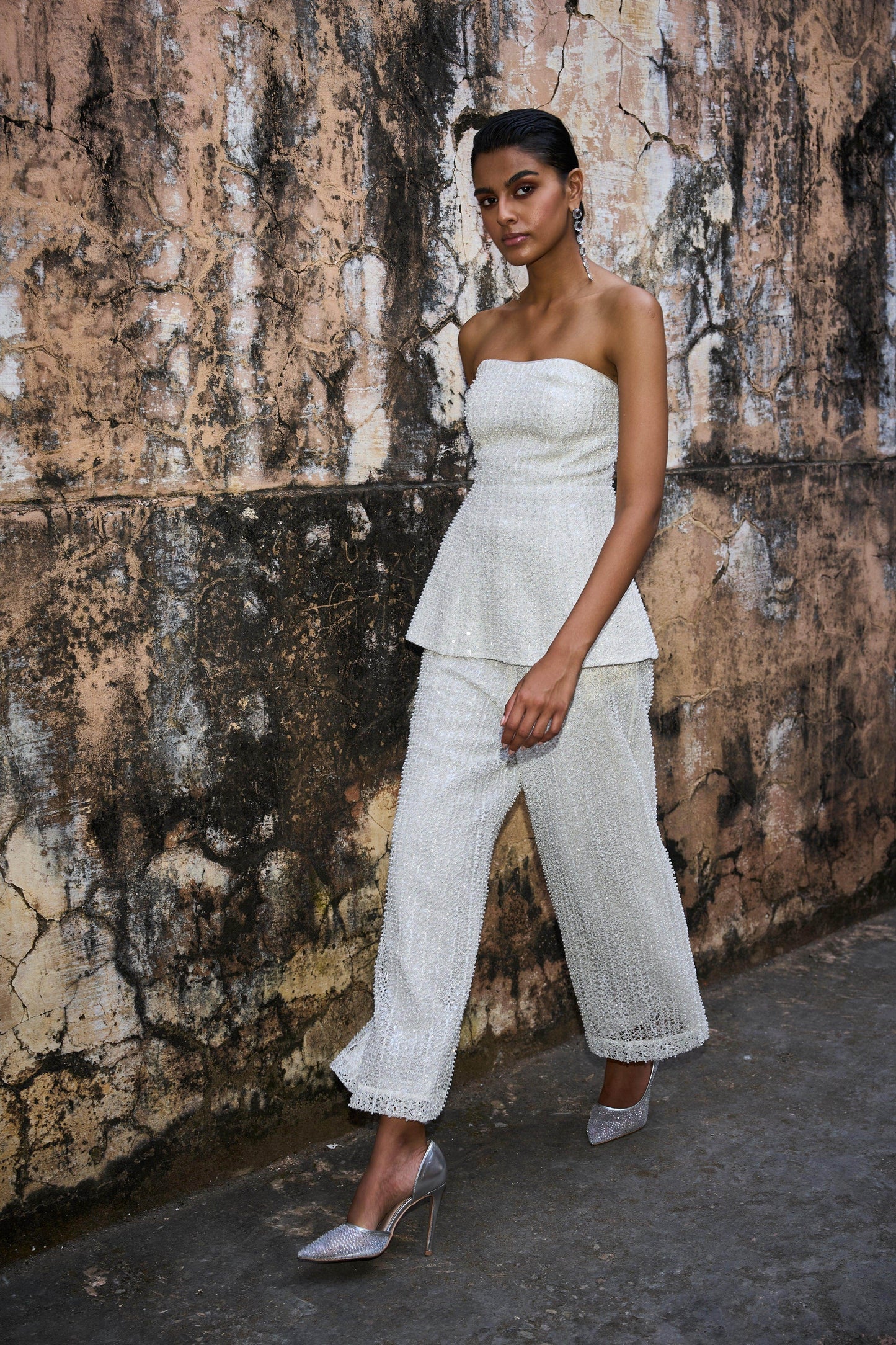 PEARL EMBROIDERED PANT - dash and dot