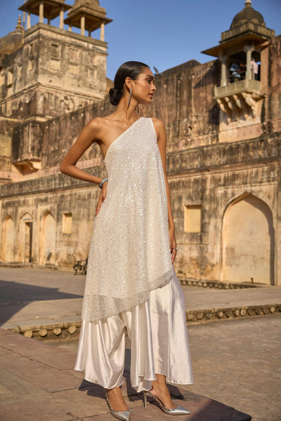 IVORY DRAPED CULOTTE - dash and dot