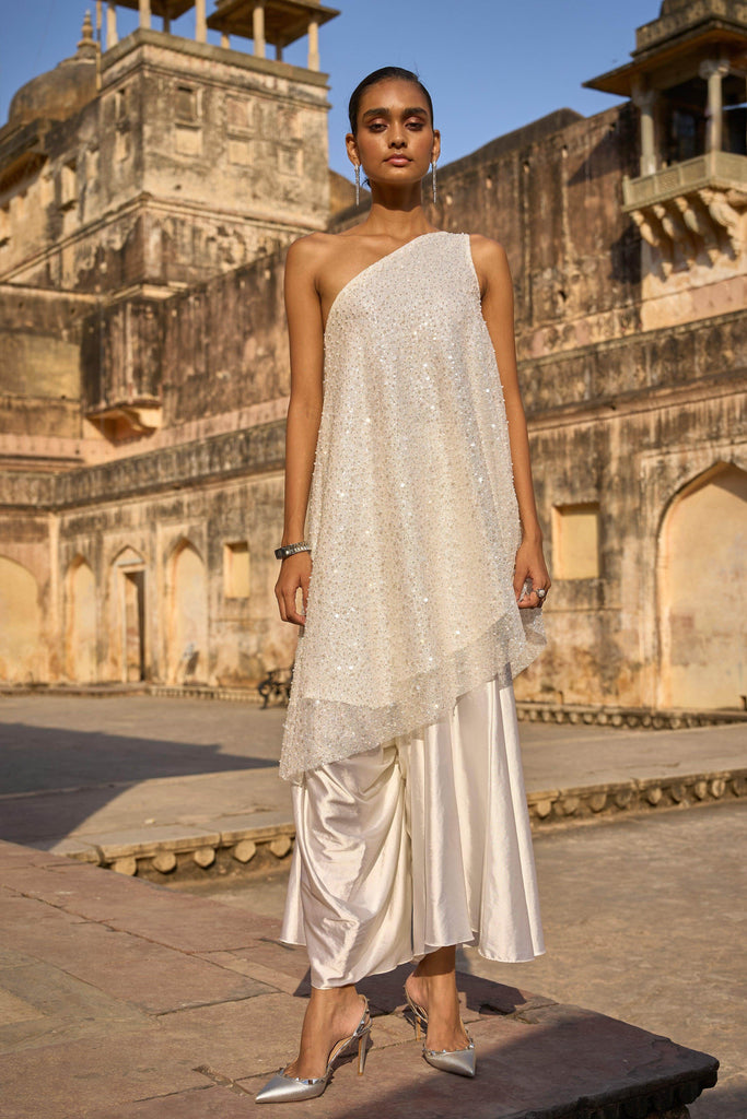 IVORY DRAPED CULOTTE - dash and dot dash and dot