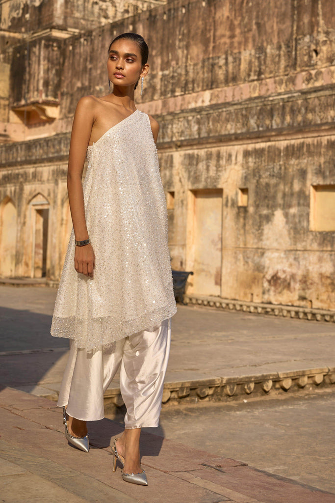 IVORY DRAPED CULOTTE - dash and dot dash and dot