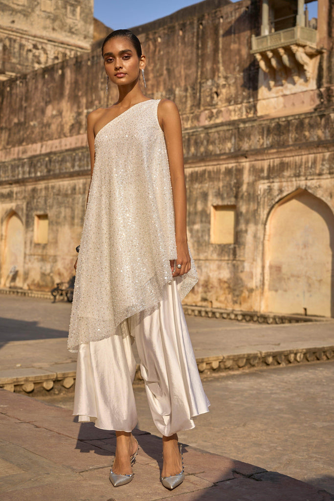 IVORY DRAPED CULOTTE - dash and dot dash and dot