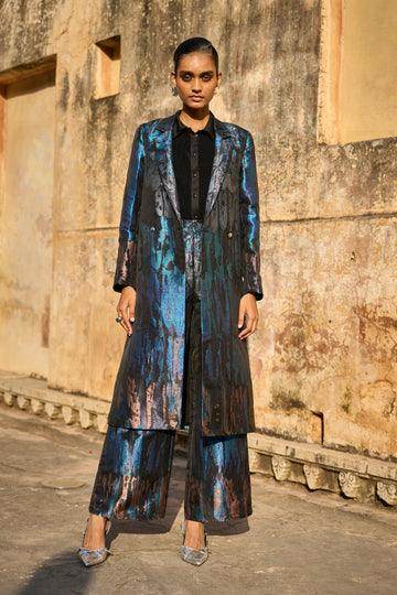 BROCADE JACKET & PANT SET - dash and dot dash and dot