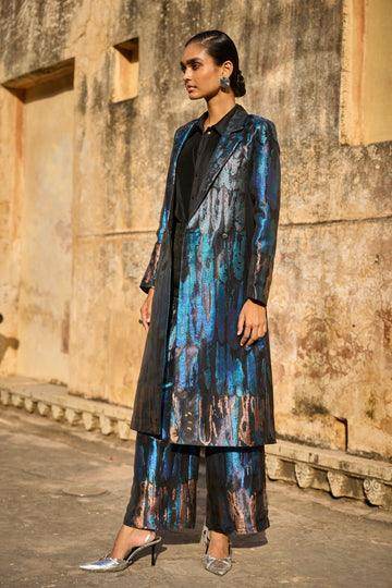 BROCADE JACKET & PANT SET - dash and dot