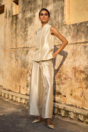 IVORY WAISTCOAT AND PANT SET - dash and dot dash and dot