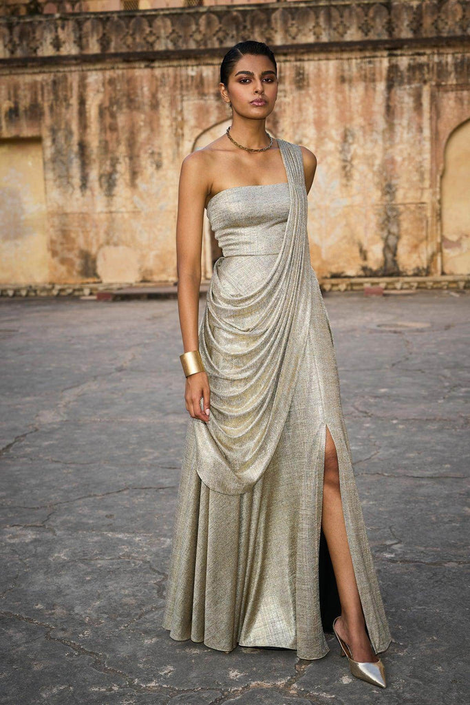 SARI DRAPE GOWN - dash and dot dash and dot