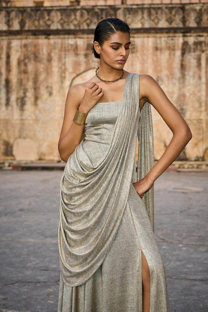 SARI DRAPE GOWN - dash and dot dash and dot