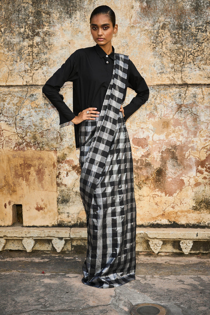 BROOCH COLLAR SHIRT - dash and dot dash and dot