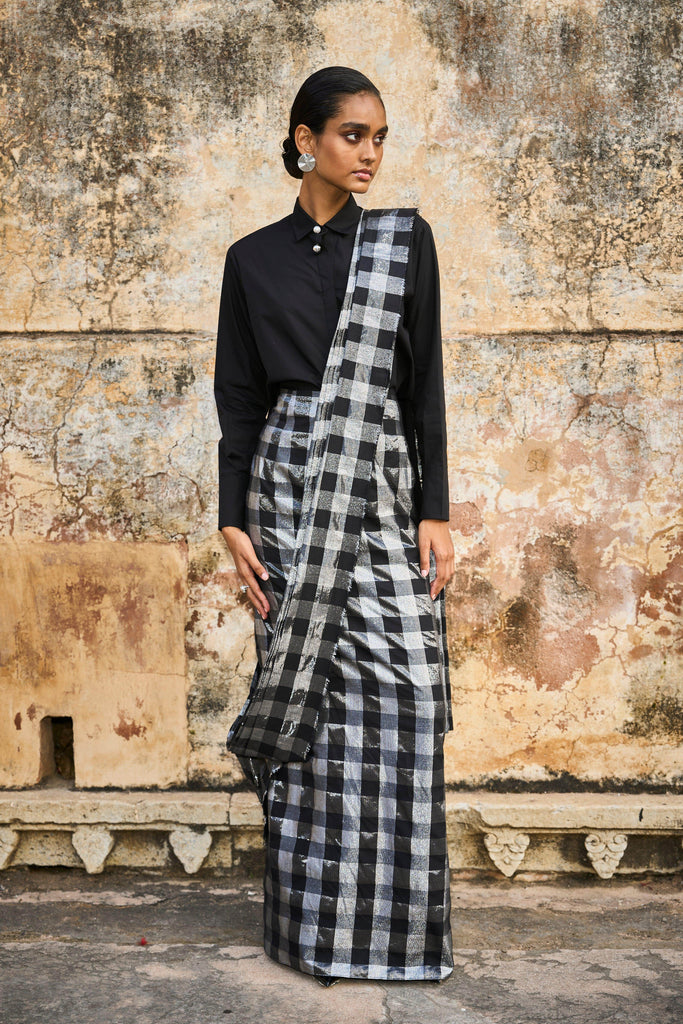 BROOCH COLLAR SHIRT - dash and dot dash and dot