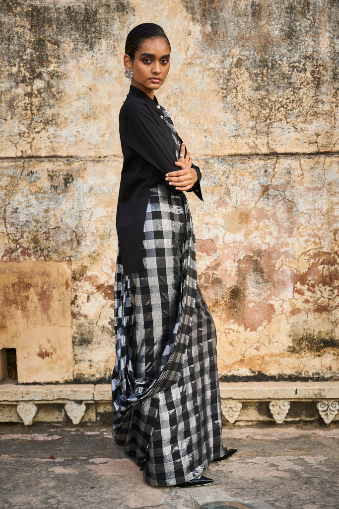 BROOCH COLLAR SHIRT - dash and dot dash and dot