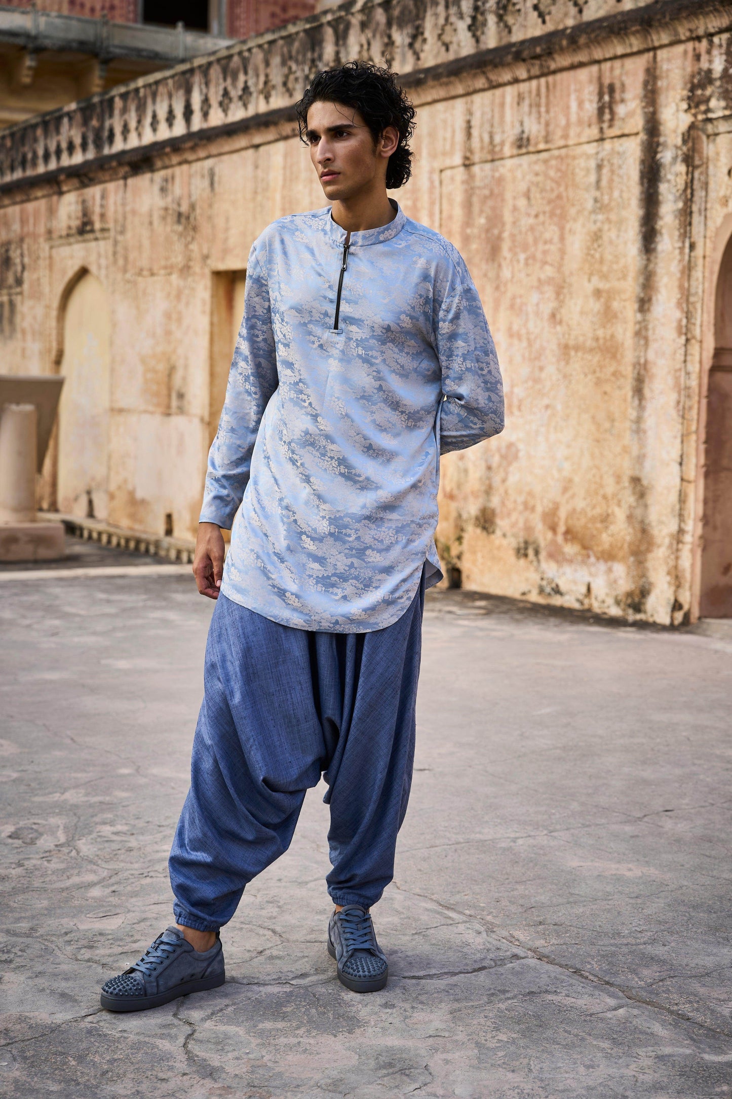 DRAPED HAREM PANT - dash and dot