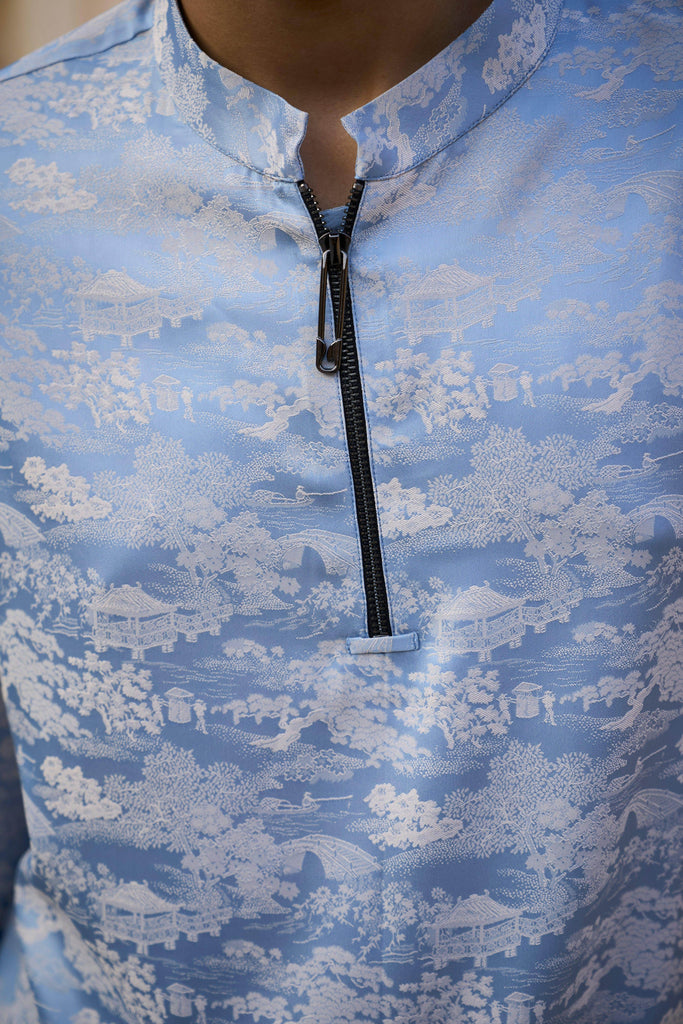 JACQUARD LONG SHIRT - dash and dot dash and dot