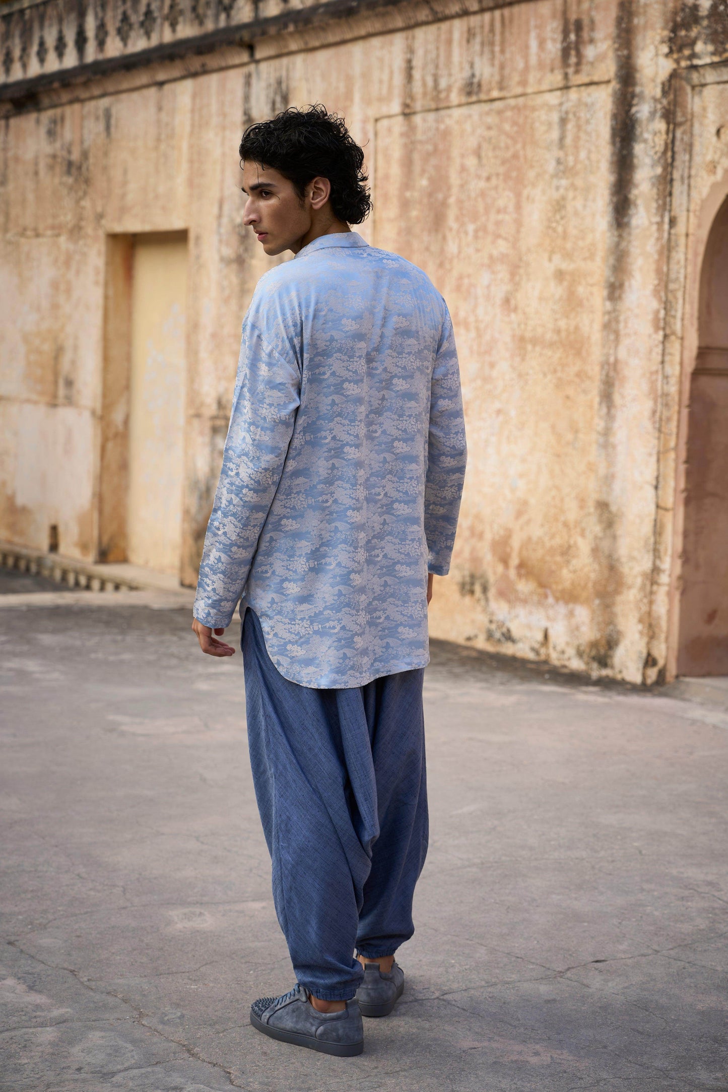 DRAPED HAREM PANT - dash and dot