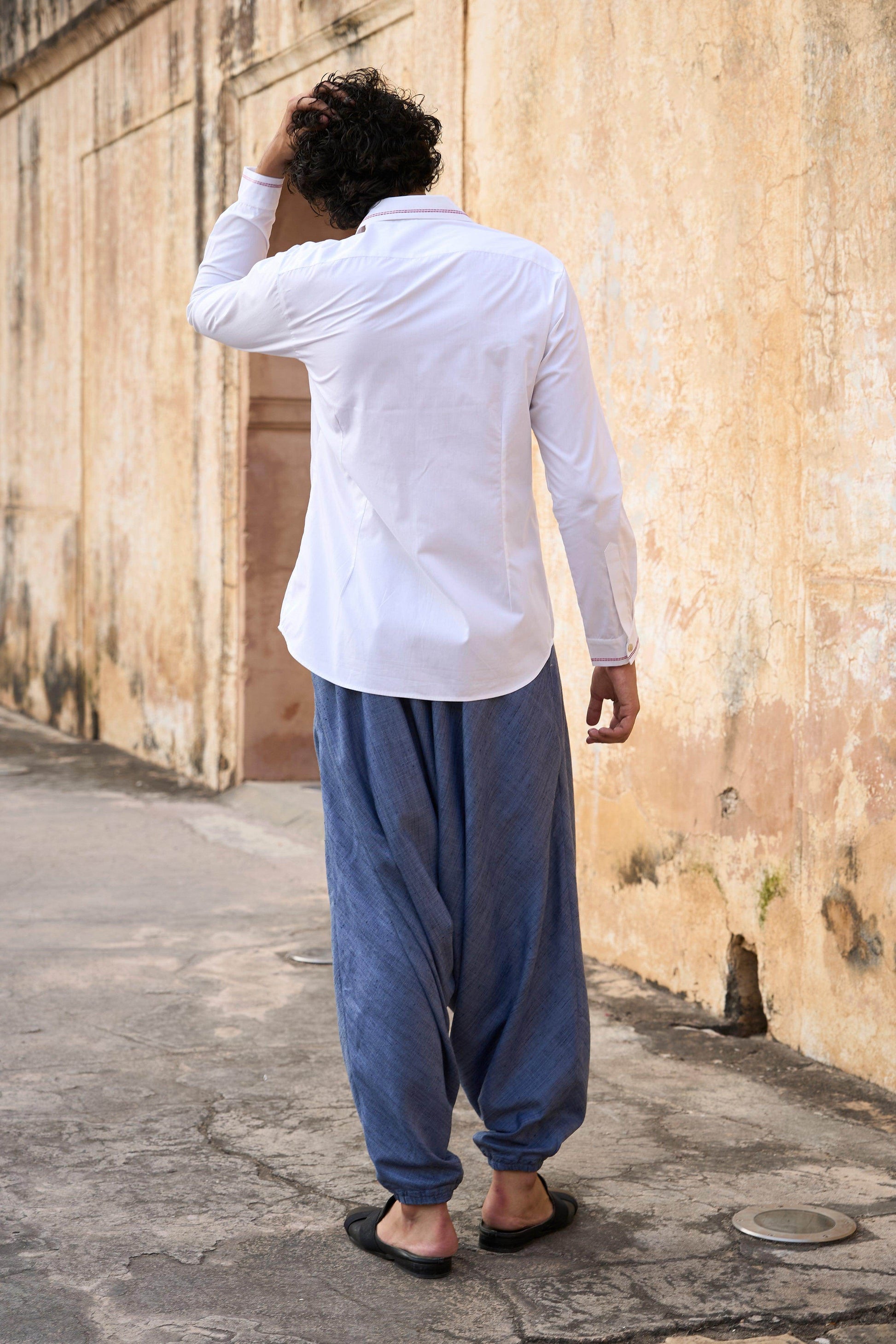 EMBROIDERED BIB SHIRT - dash and dot