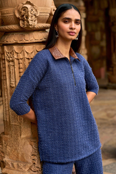 TEXTURED KNIT SET - dash and dot