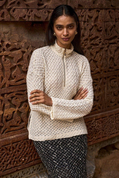IVORY KNITTED TOP - dash and dot
