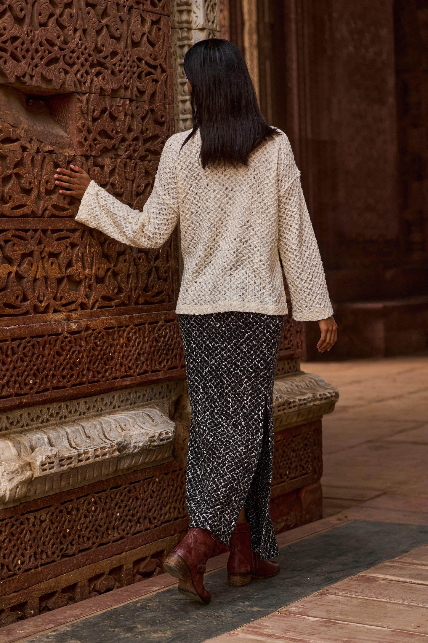 IVORY KNITTED TOP - dash and dot