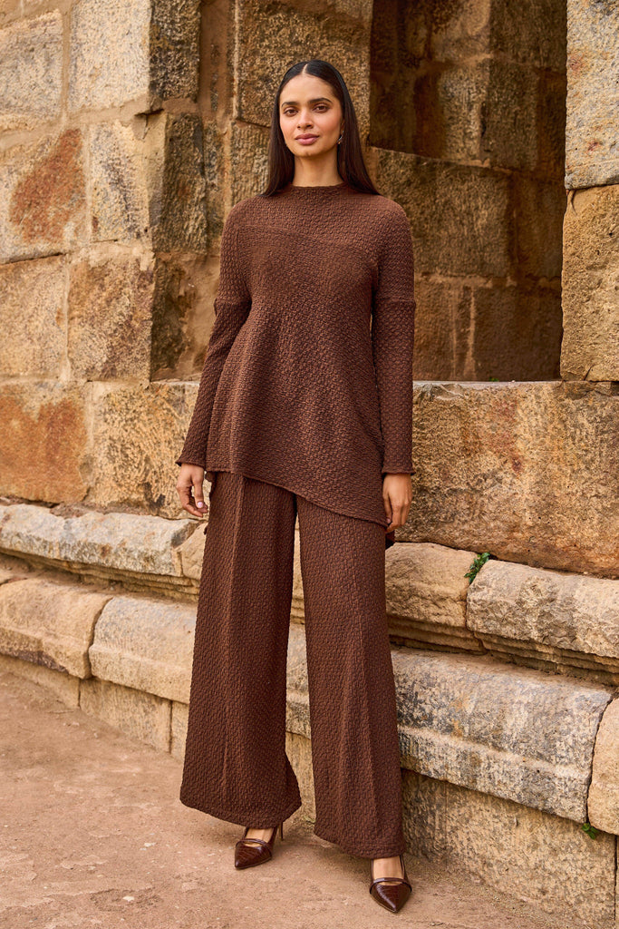 TEXTURED KNIT PANT - dash and dot dash and dot