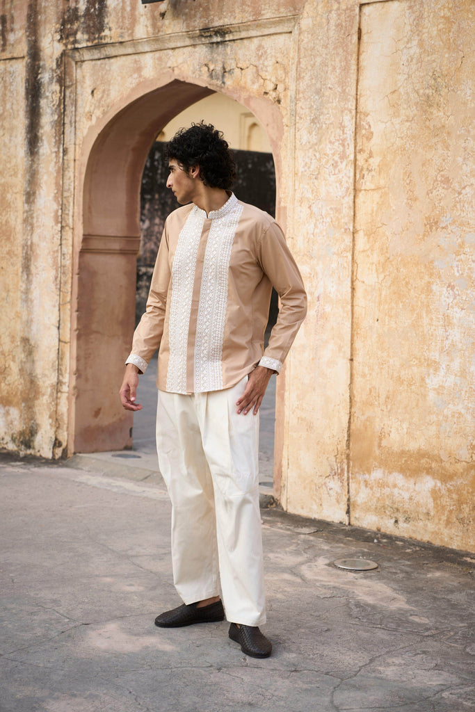 FRONT PLEATED PANT - dash and dot dash and dot