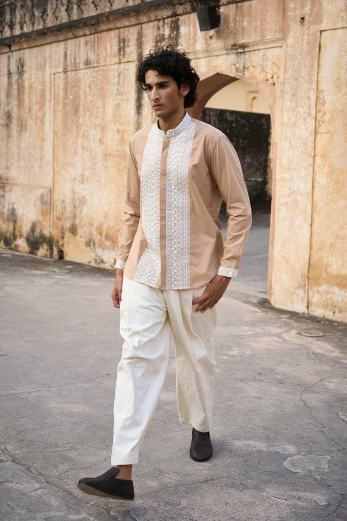 FRONT PLEATED PANT - dash and dot dash and dot