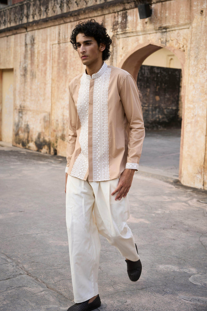 FRONT PLEATED PANT - dash and dot dash and dot