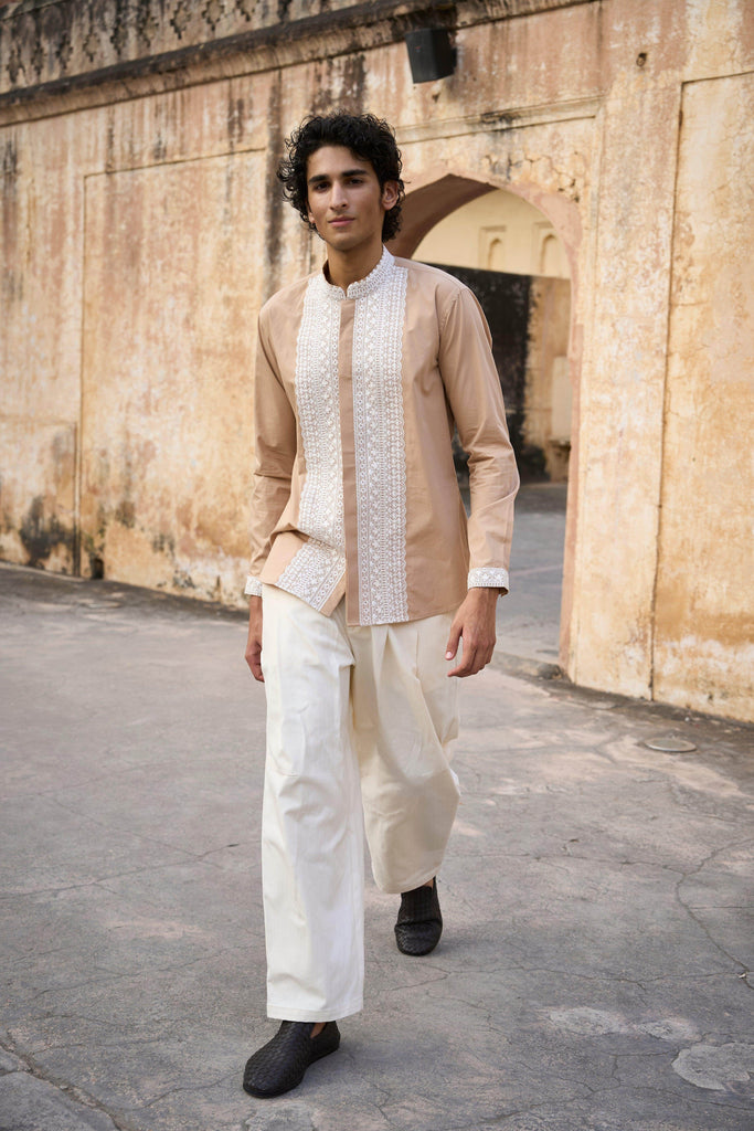 FRONT PLEATED PANT - dash and dot dash and dot