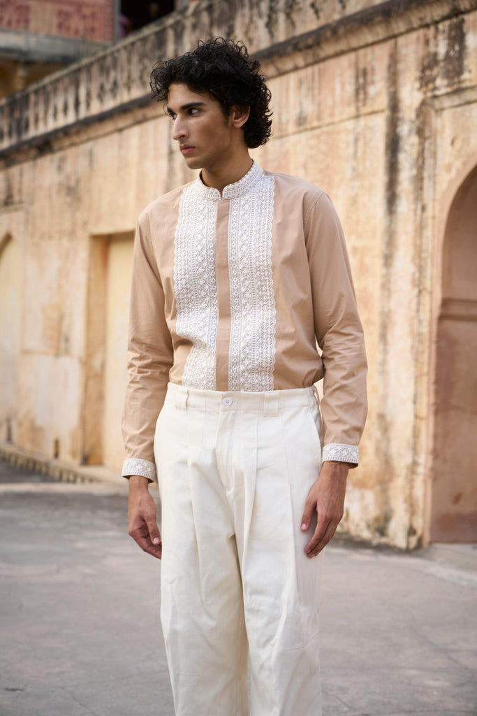 FRONT PLEATED PANT - dash and dot dash and dot