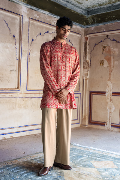 WIDE-LEGGED KHAKI PANT