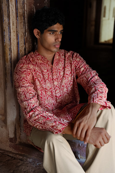 AARI EMBROIDERED KURTA SHIRT