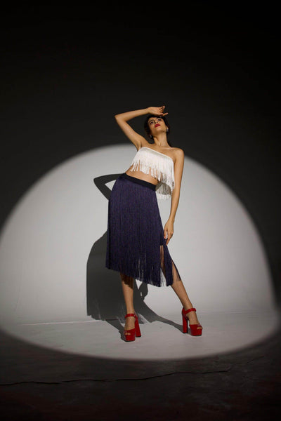 FRINGE SKIRT SET - dash and dot