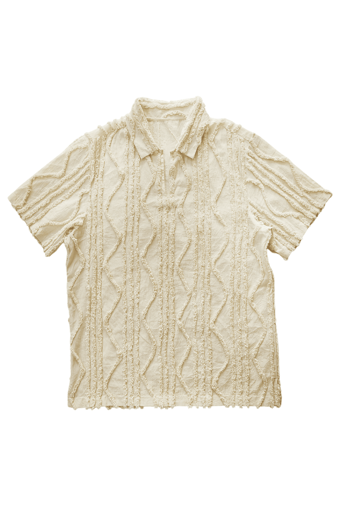 GEO TEXTURED POLO - dash and dot dash and dot