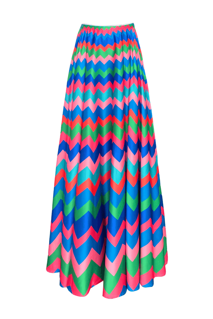 CHEVRON MAXI SKIRT - dash and dot dash and dot