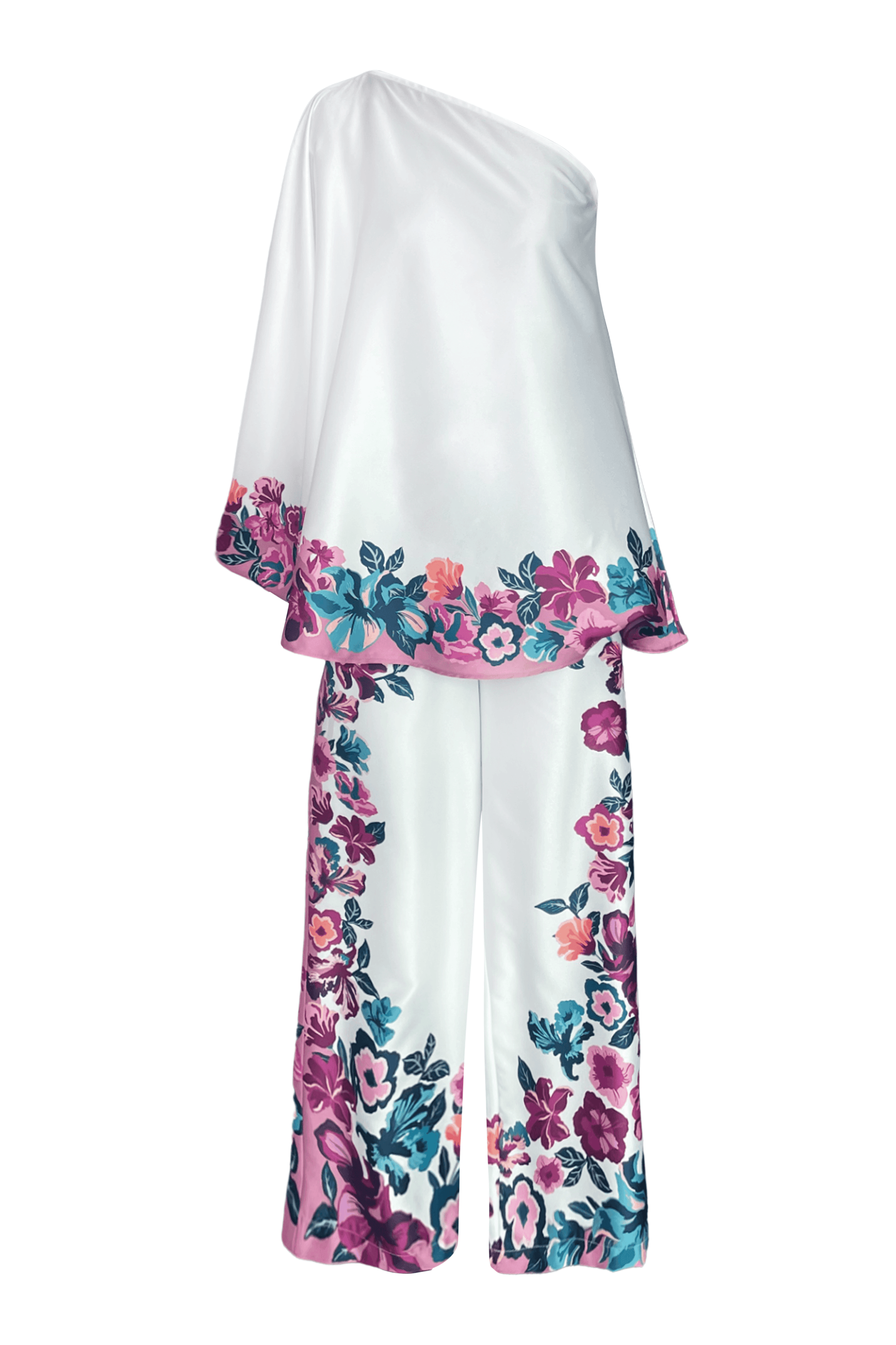 FLORAL BORDER PANT - dash and dot