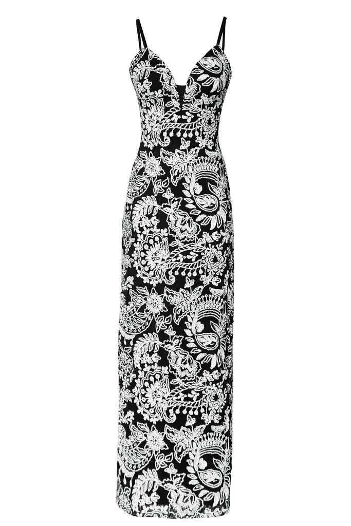 SIGNATURE B&W SEQUIN GOWN - dash and dot dash and dot