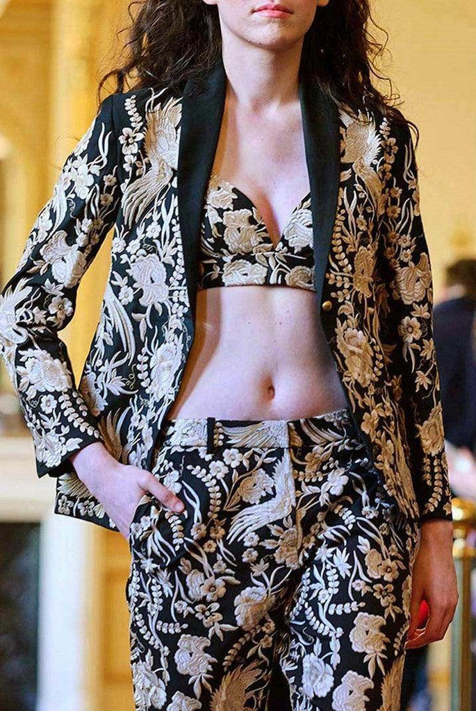 EMBROIDERED JACKET SET - dash and dot dash and dot