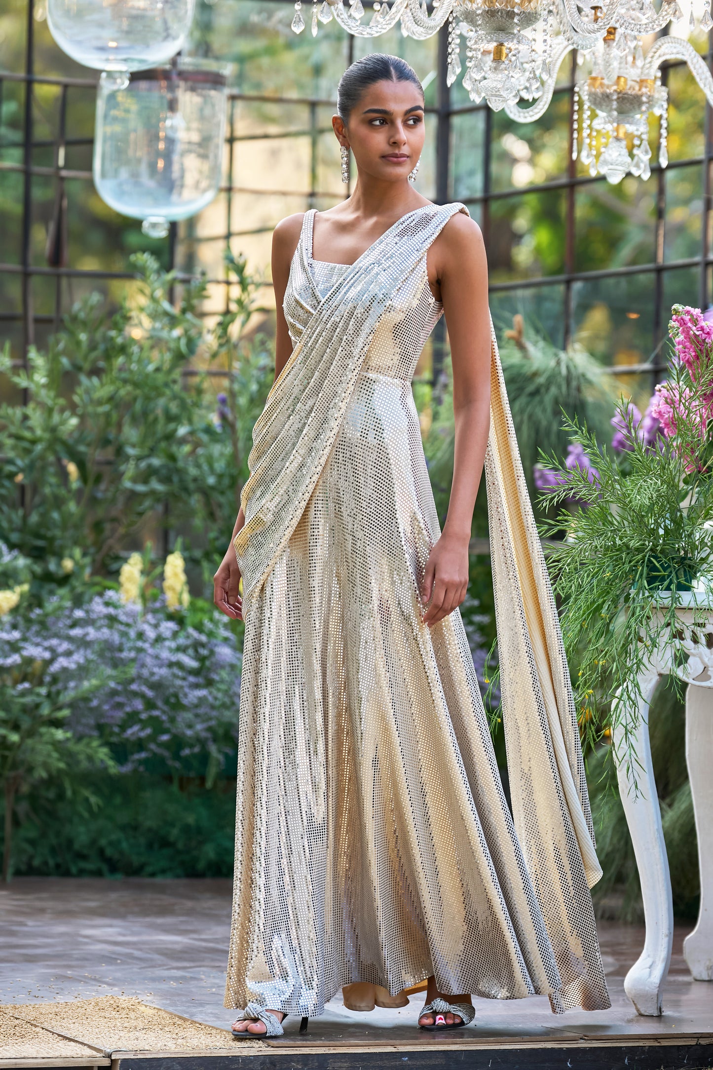 SARI DRAPE GOWN