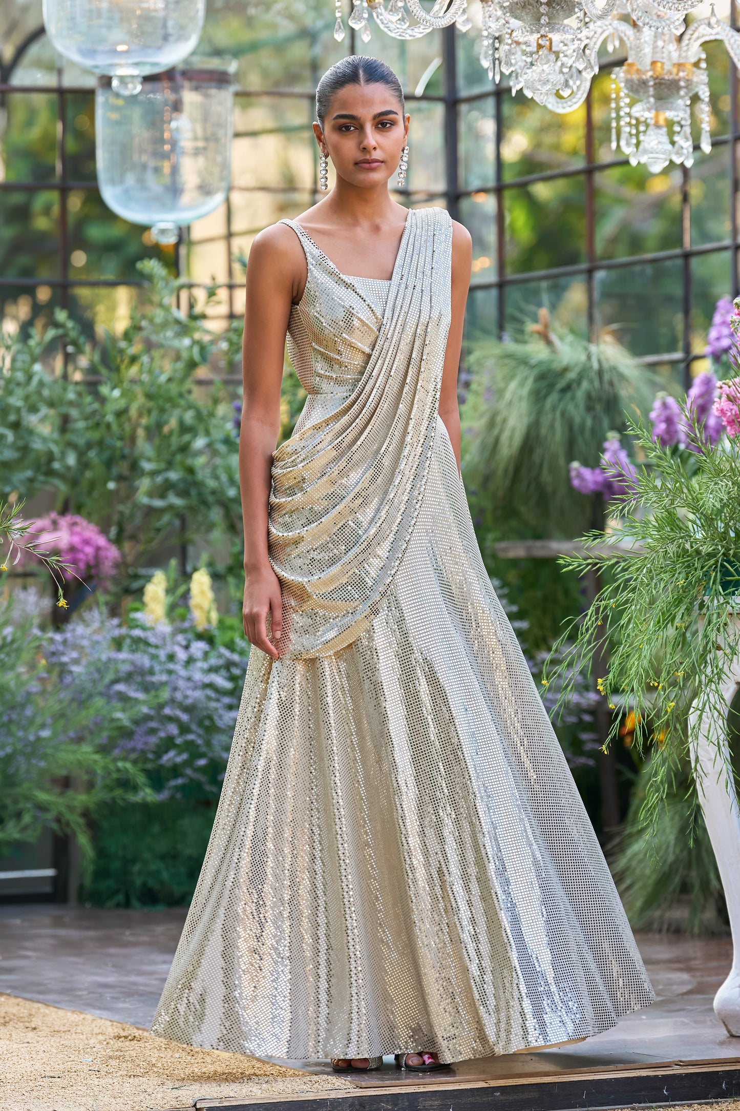 SARI DRAPE GOWN