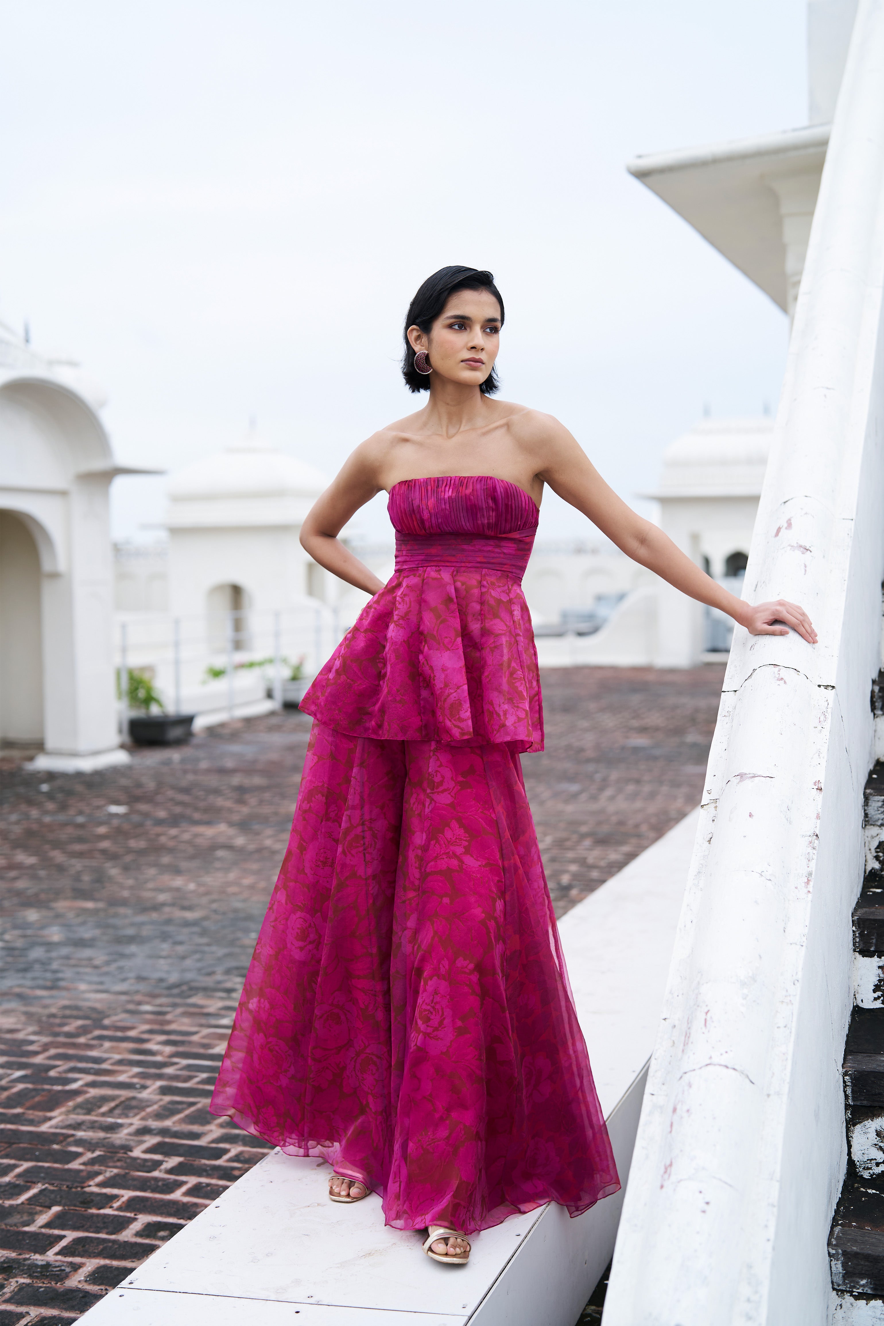 printed peplum dress Pauline Peplum Dress, in Blissful Garden Gala | Show Me Your Mumu