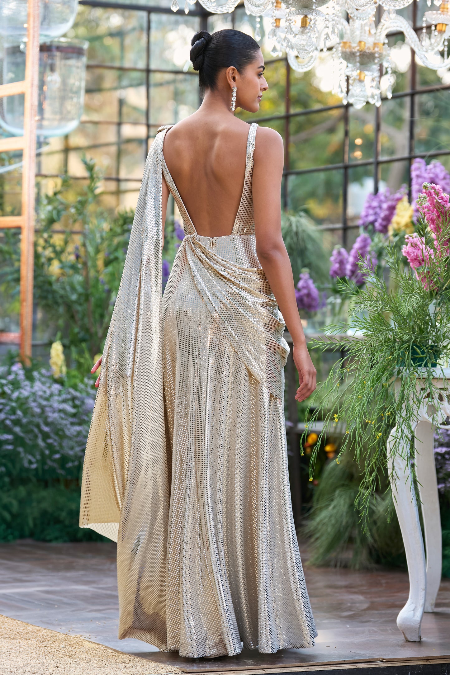 SARI DRAPE GOWN