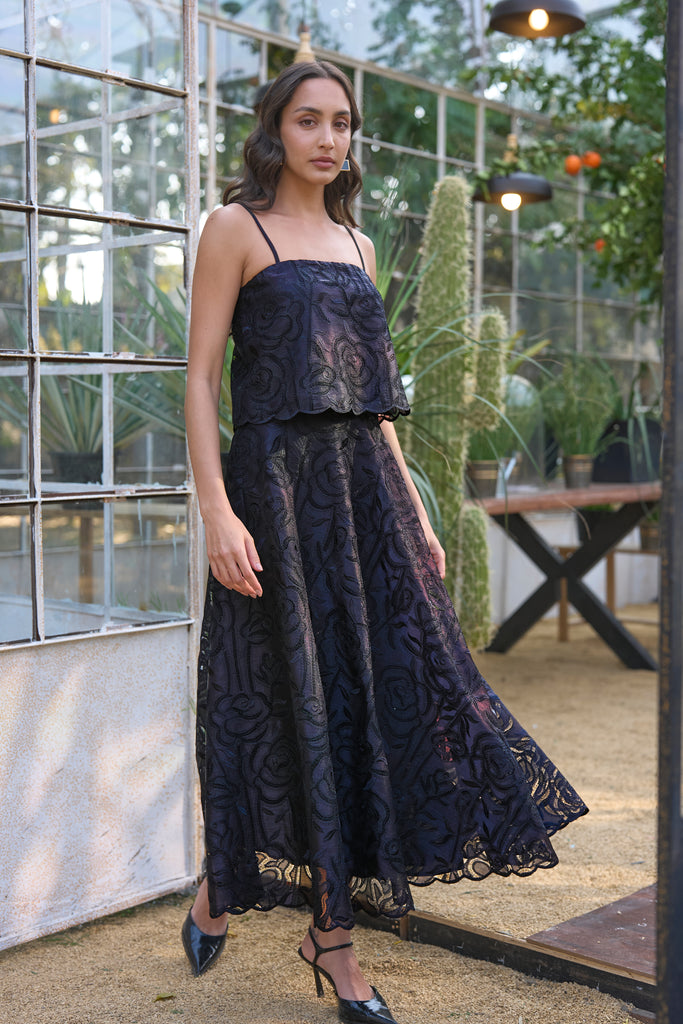 LACE CROPPED TOP dash and dot