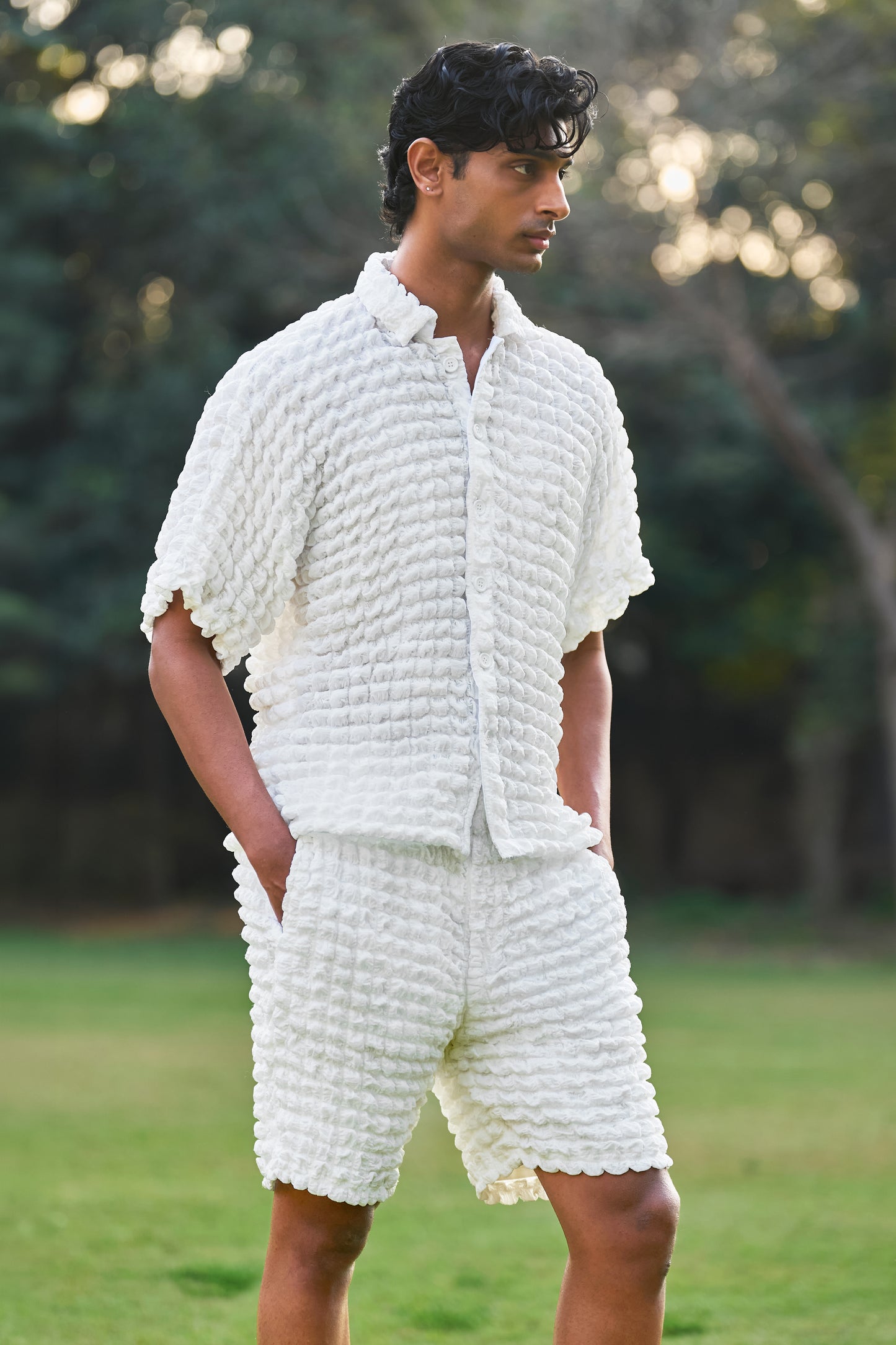 BUBBLE TEXTURED SHIRT
