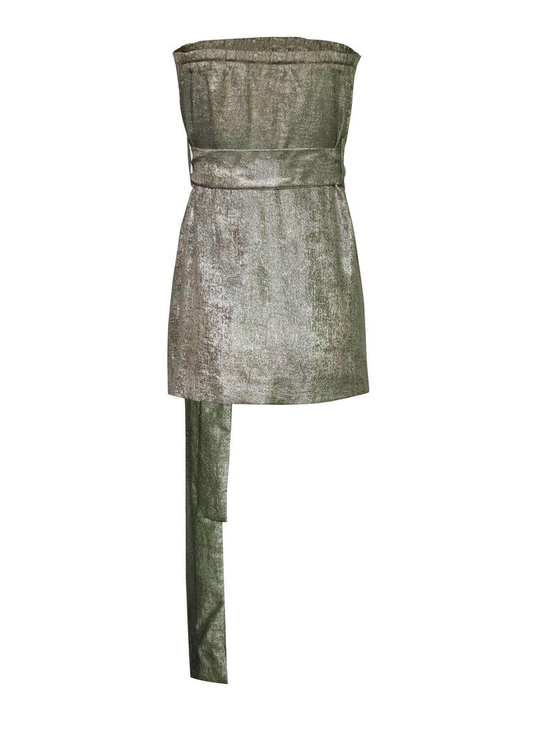 OFF-SHOULDER LAMÉ TOP - dash and dot dash and dot